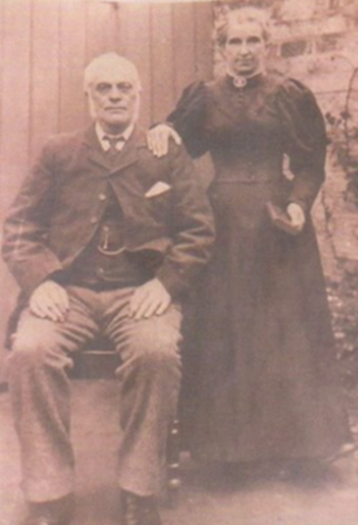 Henry Hoggard (Senior) with his second wife Sarah Ann Dixon who he married four years after the death of his first wife, and the mother of his children, in 1892.