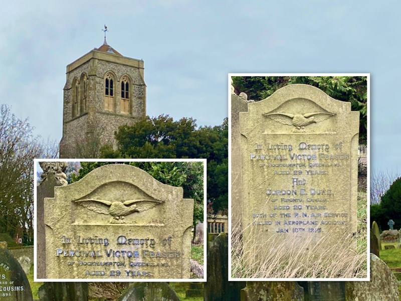 Headstone in Ocklynge Cemetery, Eastbourne  by Jonathan Vernon 2022 (CC BY-SA 4.0)