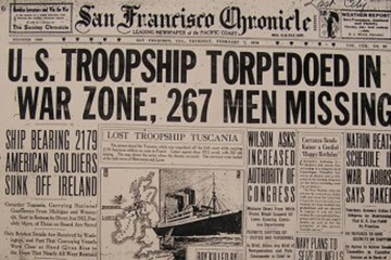 Drowned close to shore: the loss of two American Troopships in 1918
