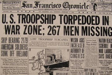 Drowned close to shore: the loss of two American Troopships in 1918