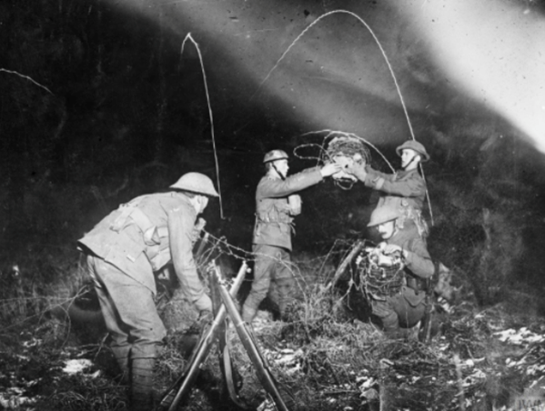 Cambrai wiring party 12 January 1917 © IWM Q 6419