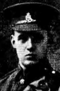 28 January 1918: Bombadier Sidney Wagstaff