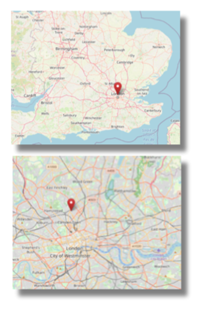 Location of Tufnell Park in north London (cc OpenStreetMap)