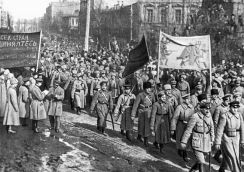 The Red Army soldiers in Kyiv (1919)