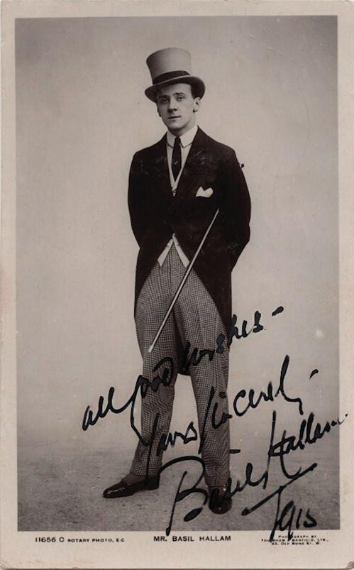 Basil Hallam by Foulsham & Banfield, published by Rotary Photographic Co Ltd bromide postcard print, circa 1915 NPG Ax160184 © National Portrait Gallery, London