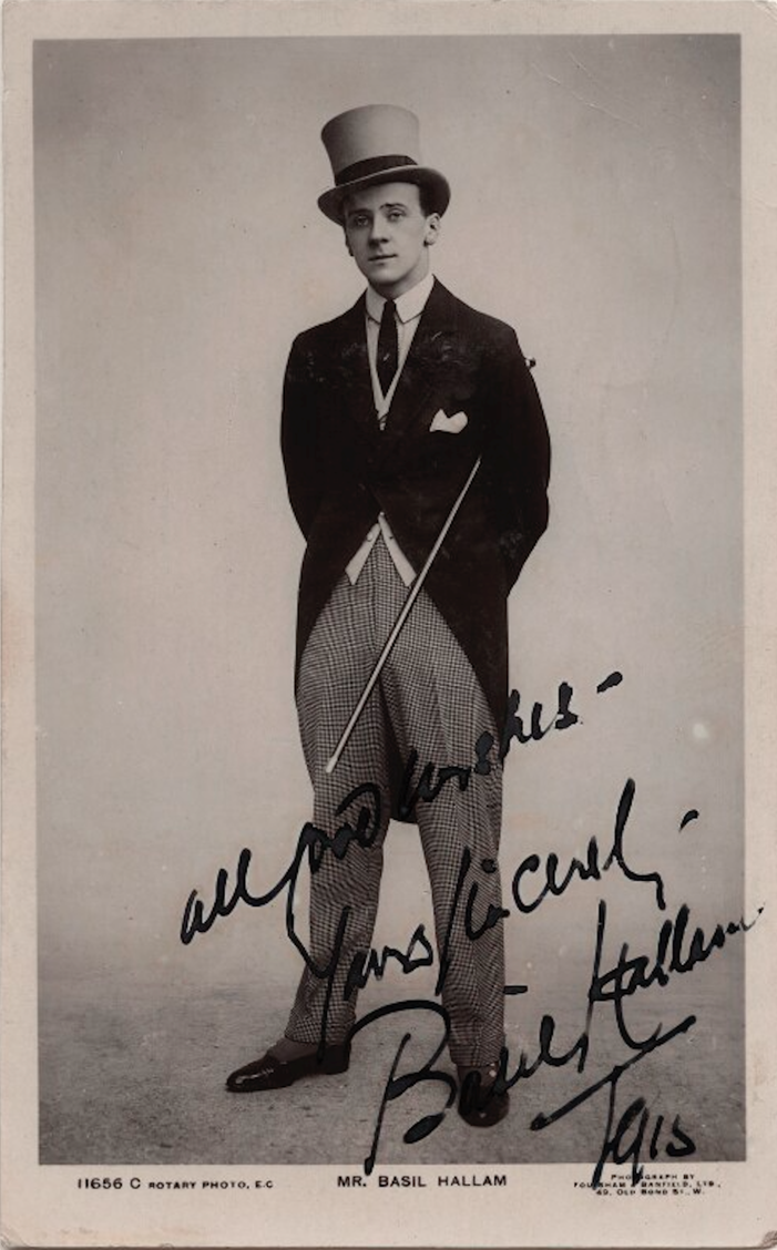 Basil Hallam by Foulsham & Banfield, published by Rotary Photographic Co Ltd bromide postcard print, circa 1915 NPG Ax160184 © National Portrait Gallery, London