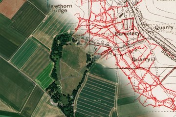 How to find a point on a trench map