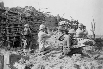 Field Artillery and Infantry on the Western Front during the FIrst World War