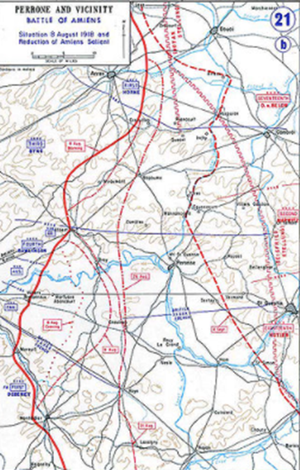Battle Of Amiens Map