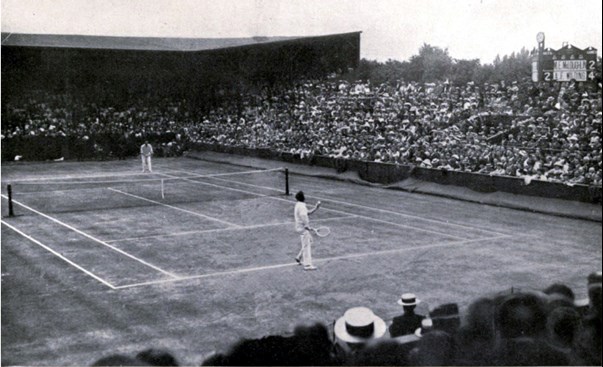 The Wimbledon Final 1913, Wilding (Far Side) Vs Mcloughlin. Wilding Won 8–6, 6–3, 10–8
