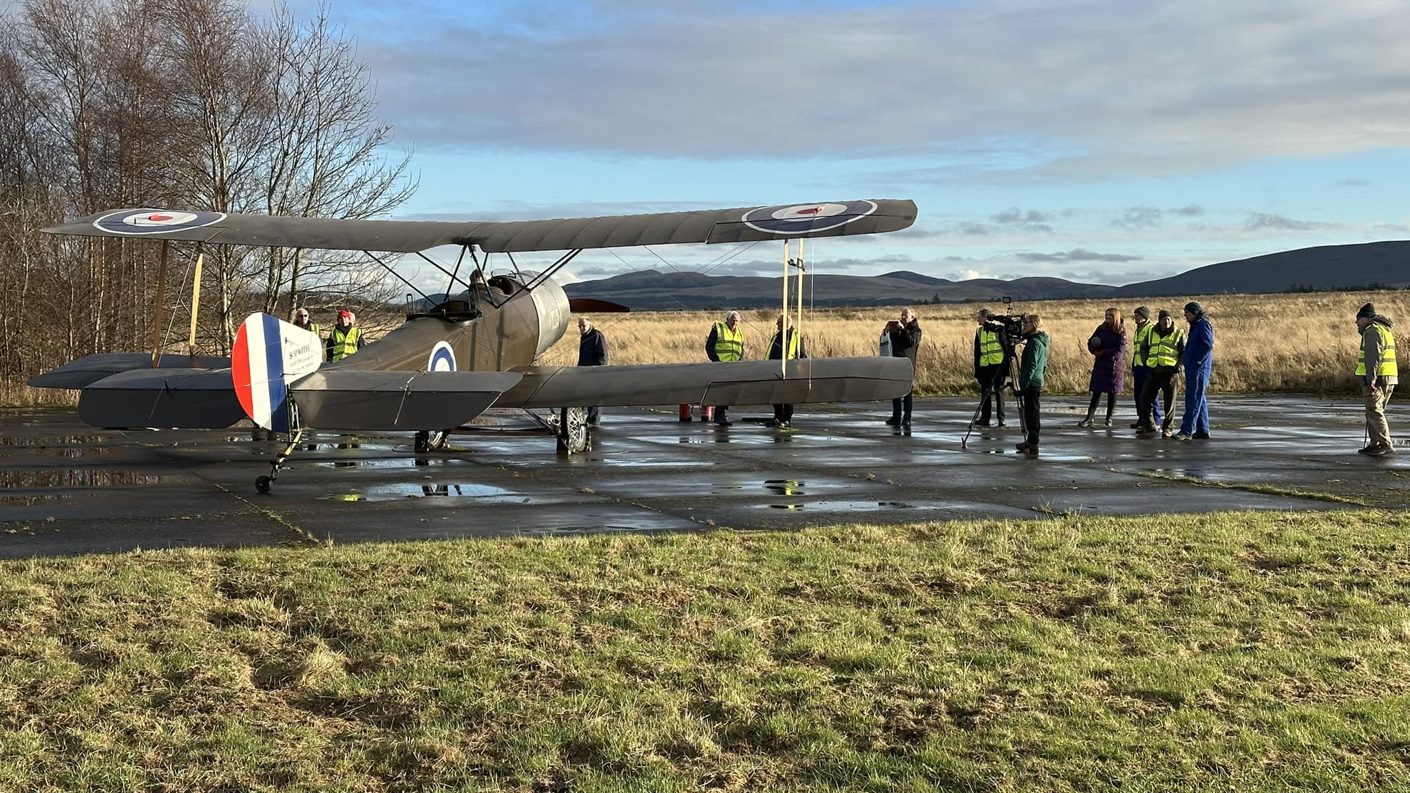 Replica Sopwith Strutter On Runway