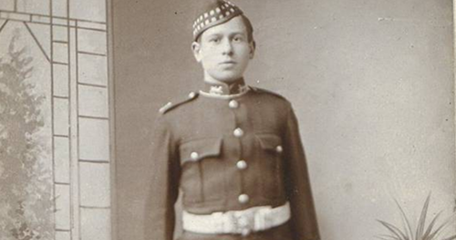 William Andrew Sandison, Shetland Companies Gordon Highlanders, Upon Enlistment