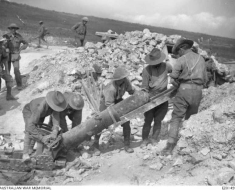 Five Members Of An Australian Trench Motar Battery