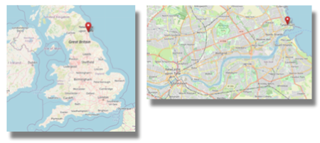 Location of Tynemouth in the north east of England (cc OpenStreetMap)