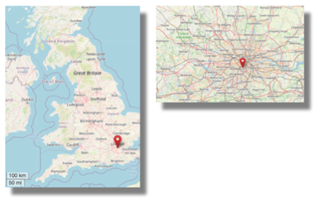 Location of Clapham in south west London (cc OpenStreetMap)
