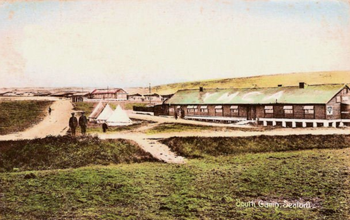 A postcard of Seaford Camp (once established) courtesy of Seaford Museum