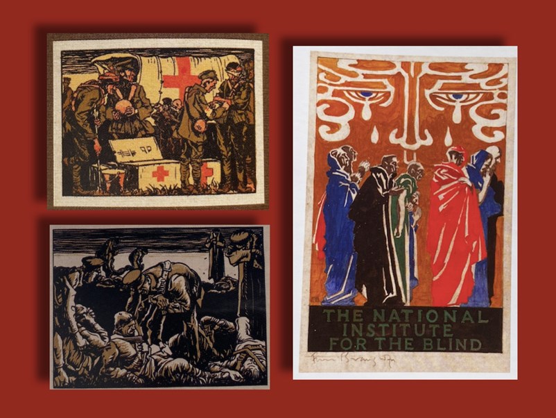 Posters by Frank Brangwyn featured in 'Brangwyn at War!'