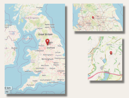 Location of Krumlin, in west Yorkshire (cc OpenStreetMap)