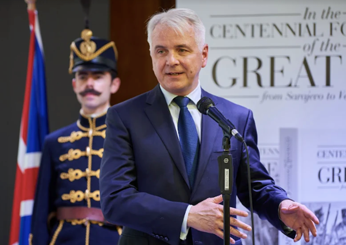 Attila Szalay-Berzviczy at the Hungarian Embassy in London
