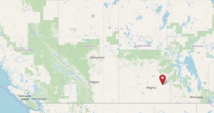 Location of Melville, Saskatchewan, Canada (cc OpenStreetMap)