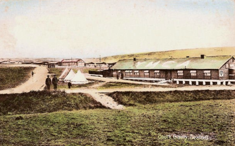 A postcard of Seaford Camp (once established) courtesy of Seaford Museum