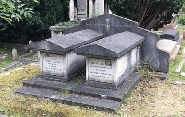 The Ionides memorials in the Greek Enclosure.