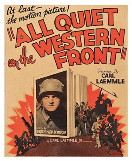 Poster from the original 1932 Oscar winning 'All Quiet on the Western Front'