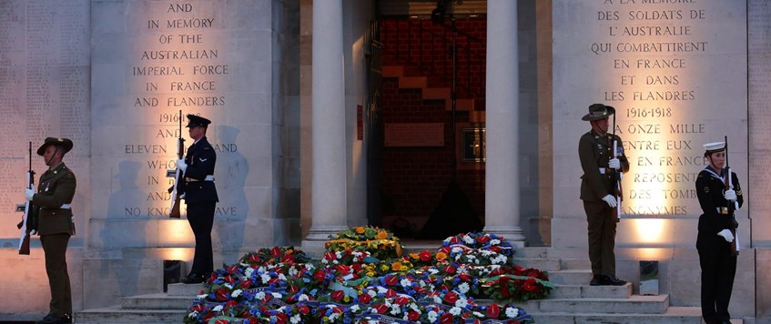 Australian National Memorial, France: ANZAC Day Dawn Service