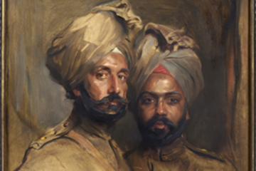 Philip de László painting of two Indian soldiers at risk of leaving UK