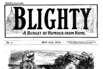 Budding Bairnsfather, Blighty Magazine and Cheery Tommy Atkins by Robert St.John Smith