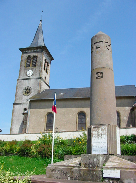 The Church and War Memorial at Xaffervillers © Christian Amet CC BY 3.0