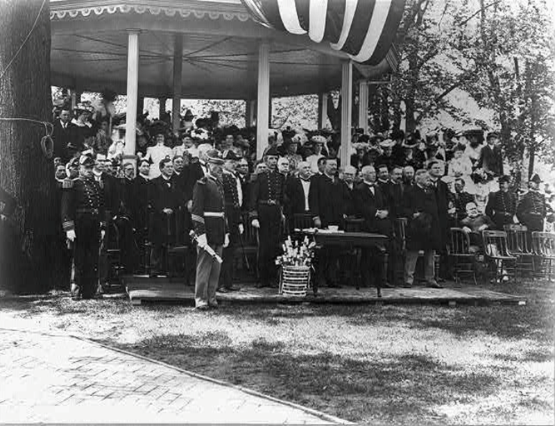 US Naval Academy, Annapolis: Pres. Theodore Roosevelt at Commencement exercises 1902