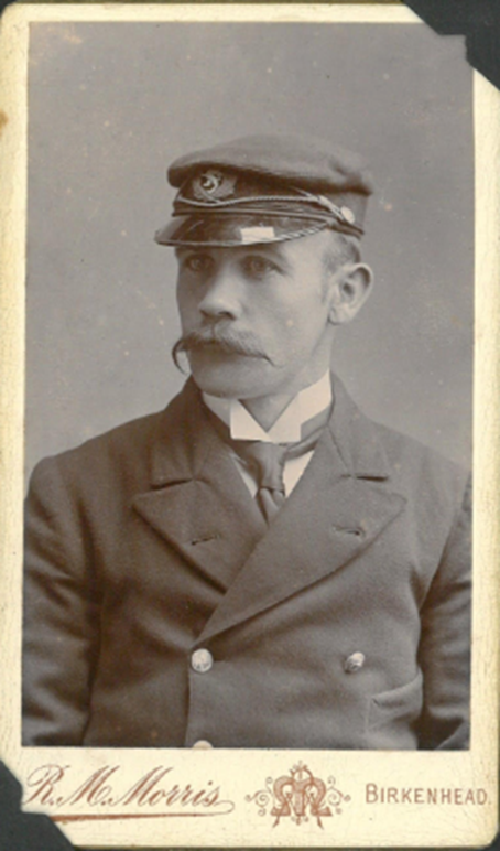 A.D. Blair, working for the Clan Line. From Blairs album of photographs. Te Ao Mārama - Tauranga City Libraries online archive, Pae Korokī