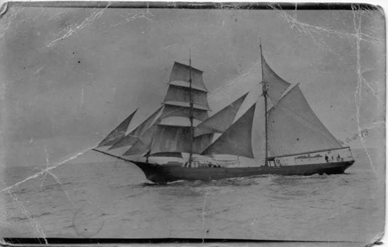 A.D. Blair. aboard Q.17. Tauranga City Libraries Photo 15-001