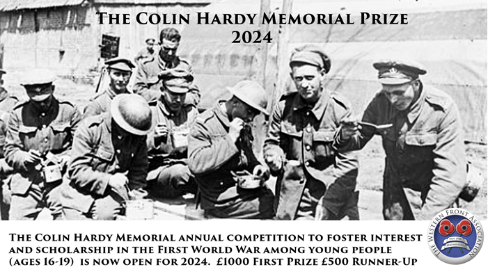 Poster for the Colin Hardy Memorial Prize 2024 featuring Tommies eating