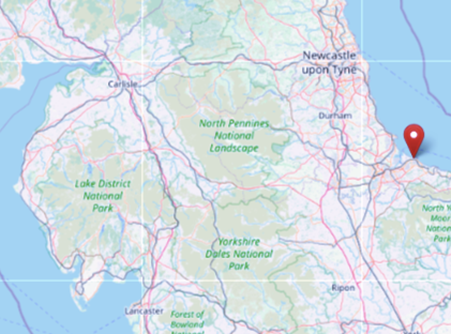 Recar, North Yorkshire (CC BY SA 4.0) Open Street Map