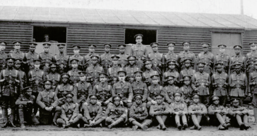 Soldiers of the British West Indies Regiment . Image courtesy of Seaford Museum and Heritage Society