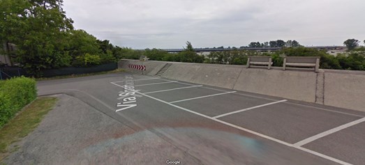 The Bridge (In The Background) From The Western Bank Of The Piave To The Papadopoli Island.