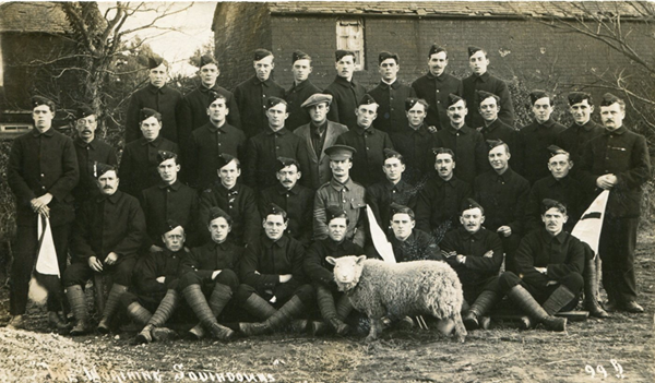 Peter The Lamb With A Contingent Of The 11Th Battalion (Oldfrontline.Co.Uk)