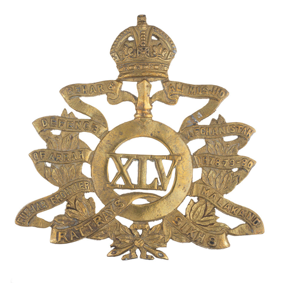 Belt Ornament, 45Th Rattray's Sikhs