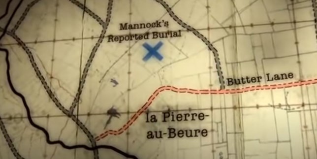 The Blue Cross Marks The Position That The IWGC Believed Mannock Was Buried By The Germans.