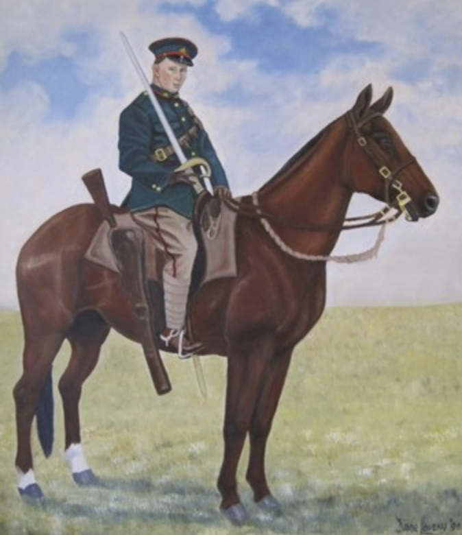 Arthur Boyle On Horseback Painting