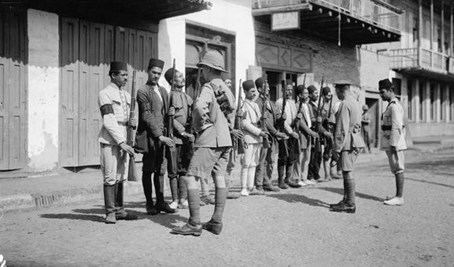 A British Officer From The Dunsterforce Watches A Russian Instructing A Group Of Persian Police At Resht. Image Courtesy Of The Imperial War Museum, Q24960