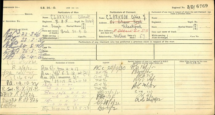 Albert Clarkson Ledger