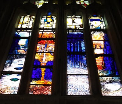 Stained Glass Window In St Mary De Lode Church