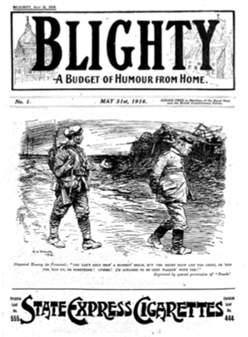 Front Cover Of The First Edition Of Blighty, 31 May 1916