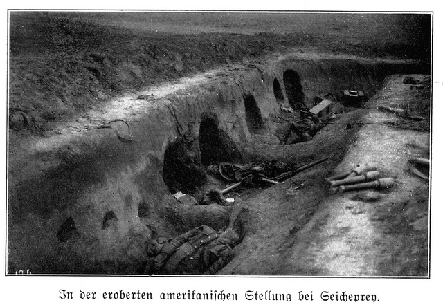 Captured American Position