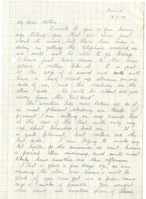 One of Addison’s letters to his mother