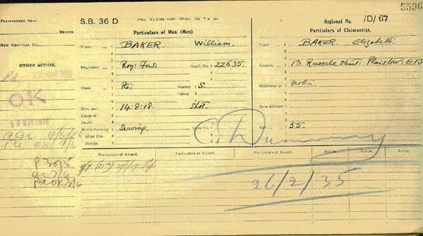 William Baker Ledger