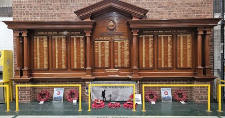 Above The War Memorial On Display Newton Heath Train Care Centre Before Moving To Bury Transport Mus